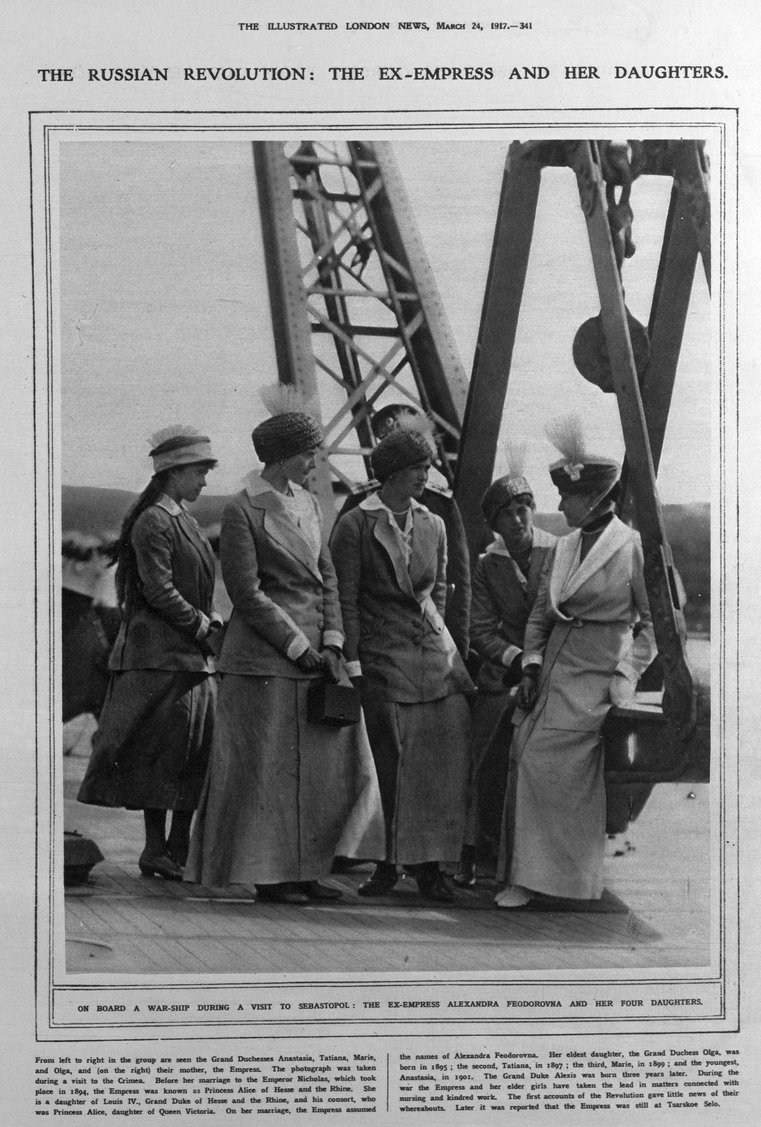 Russian empress and her daughters